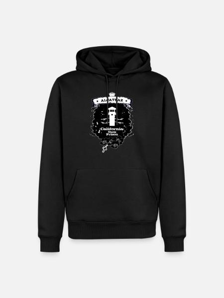 Alcatraz - Men’s Premium Organic Hoodie - black