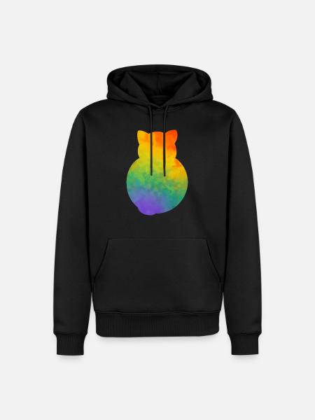 Pride Kitty - Men’s Premium Organic Hoodie - black