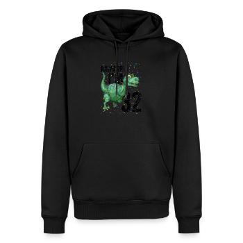 Rawrrr J’ai 32 ans Drôle d’anniversaire - Sweat à capuche Premium bio Homme - noir - Devant - Nico (187cm)