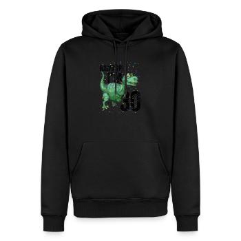 Rawrrr J’ai 30 ans Drôle d’anniversaire - Sweat à capuche Premium bio Homme - noir - Devant - Nico (187cm)