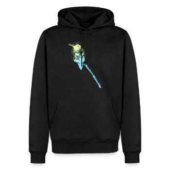Colibri Oiseau Animal Oiseaux coloré Colibris Nature - Sweat à capuche Premium bio Homme - noir - Devant - Nico (187cm)