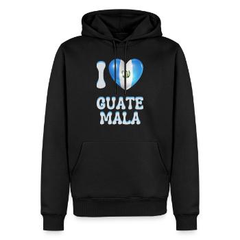 Ich liebe Guatemala - Männer Premium Bio Hoodie - Schwarz - Vorne - Nico (187cm)