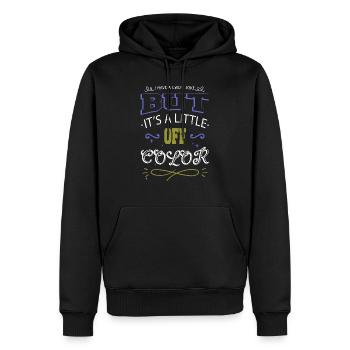 sayings birthday present idea hacker fans happy - Männer Premium Bio Hoodie - Schwarz - Vorne - Nico (187cm)