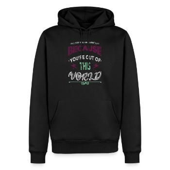 alien loving kid area51 birthday present idea - Männer Premium Bio Hoodie - Schwarz - Vorne - Nico (187cm)