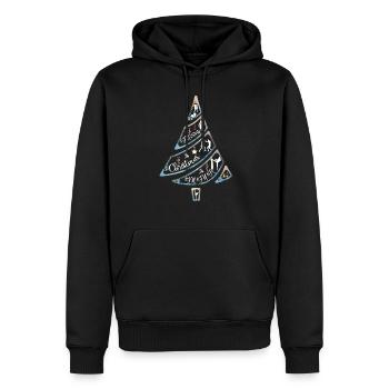 Weihnachtsbaum Kampfsport Boxen Karate Judo - Männer Premium Bio Hoodie - Schwarz - Vorne - Nico (187cm)