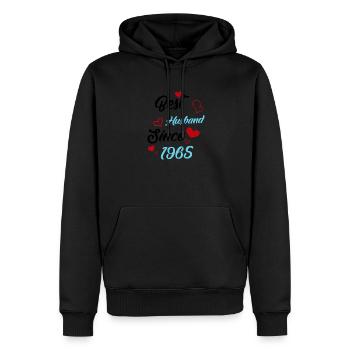 Bester Ehemann seit 1965 Hochzeit - Männer Premium Bio Hoodie - Schwarz - Vorne - Nico (187cm)