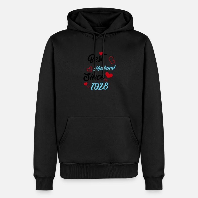 Bester Ehemann seit 1928 Hochzeit - Männer Premium Bio Hoodie - undefined