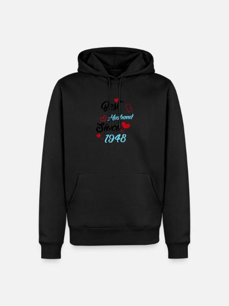 Bester Ehemann seit 1948 Hochzeit - Männer Premium Bio Hoodie -