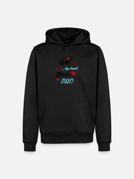 Best Husband Since 1920 Wedding - Men’s Premium Organic Hoodie -