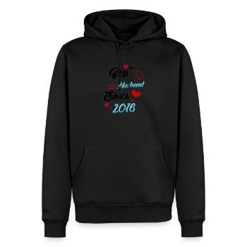 Best Husband Since 2016 Wedding - Men’s Premium Organic Hoodie - black - Front - Nico (187cm)