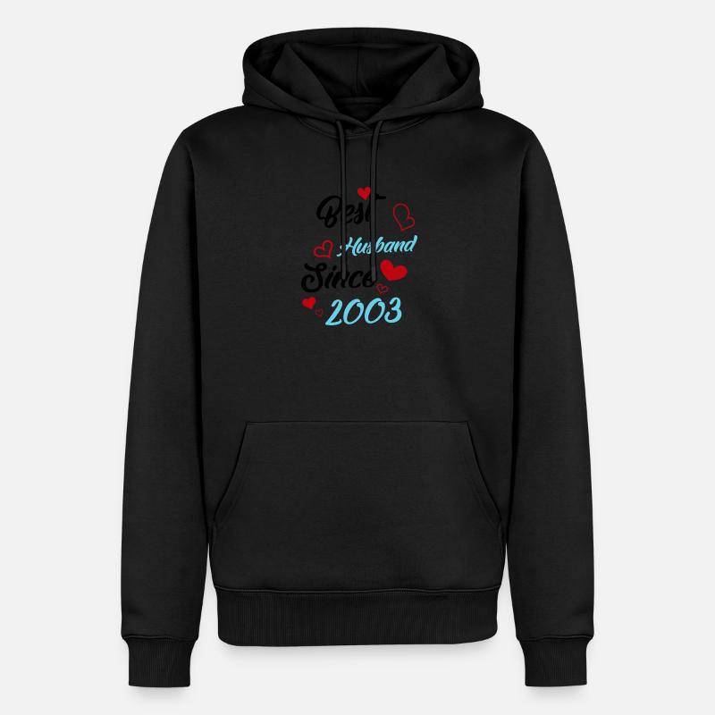 Bester Ehemann seit 2003 Hochzeit - Männer Premium Bio Hoodie - undefined