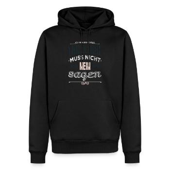 familienname asatru cooler spruch geek coolste - Männer Premium Bio Hoodie - Schwarz - Vorne - Nico (187cm)