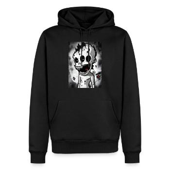 A Cute Cartoon Zombie No Coffee #1 - Männer Premium Bio Hoodie - Schwarz - Vorne - Nico (187cm)