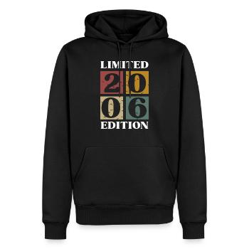 Vintage Geschenk 2006 Jubiläum Limitierte Auflage - Männer Premium Bio Hoodie - Schwarz - Vorne - Nico (187cm)
