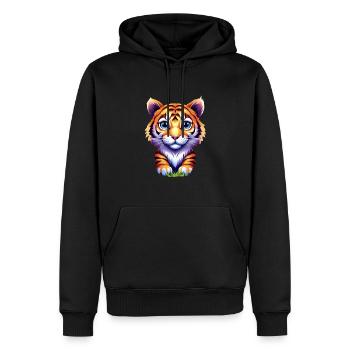Versprechen - Männer Premium Bio Hoodie - Schwarz - Vorne - Nico (187cm)