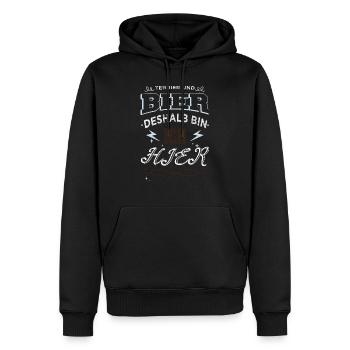 lustig trinken geburtstag weihnachtsgeschenk - Männer Premium Bio Hoodie - Schwarz - Vorne - Nico (187cm)