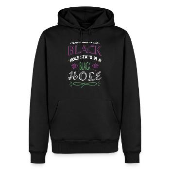 christmas celestial astrology conspiracy - Männer Premium Bio Hoodie - Schwarz - Vorne - Nico (187cm)