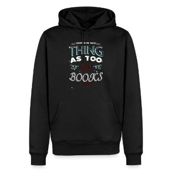 books coffee book keeper gift joke movies a time - Männer Premium Bio Hoodie - Schwarz - Vorne - Nico (187cm)