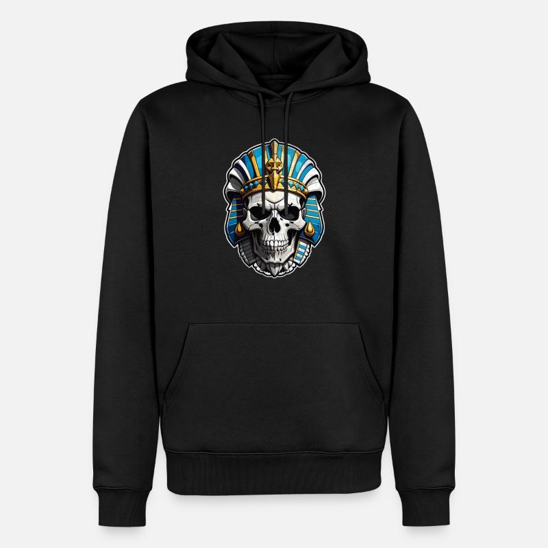 pharaon- momie - egypte - Sweat à capuche Premium bio Homme - noir