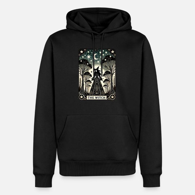 Die Hexe - Männer Premium Bio Hoodie - Schwarz