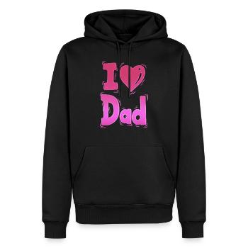 i love you dad dad favorite Best Father pops dad - Men’s Premium Organic Hoodie - black - Front - Nico (187cm)