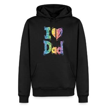 i love you dad dad favorite Best Father pops dad - Men’s Premium Organic Hoodie - black - Front - Nico (187cm)