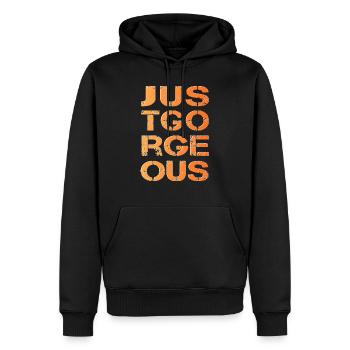 einfach die Beste der Beste just gorgeous - Männer Premium Bio Hoodie - Schwarz - Vorne - Nico (187cm)