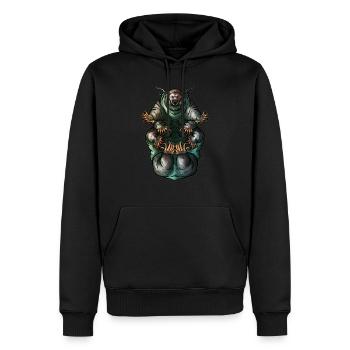 Tardigrade - Men’s Premium Organic Hoodie - black - Front - Nico (187cm)