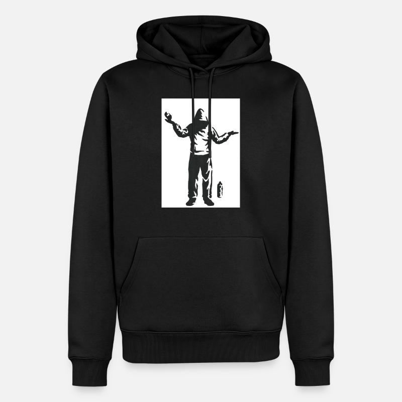 Sprayer - Männer Premium Bio Hoodie - Schwarz