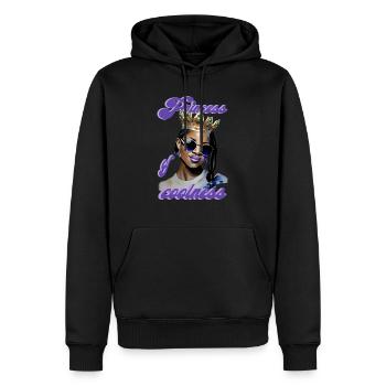 Princess of coolness Frau - Männer Premium Bio Hoodie - Schwarz - Vorne - Nico (187cm)
