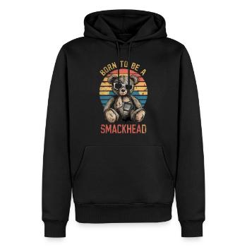 Born To Be A Smackhead - Men’s Premium Organic Hoodie - black - Front - Nico (187cm)