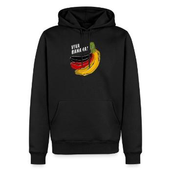 Bananenrepublik Deutschland - Männer Premium Bio Hoodie - Schwarz - Vorne - Nico (187cm)