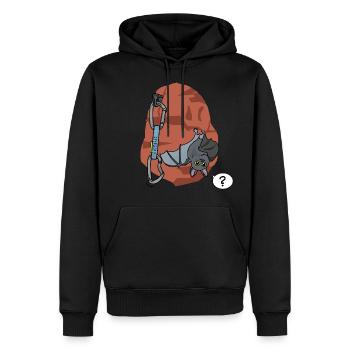 Escalade, Chauve-souris - Sweat à capuche Premium bio Homme - noir - Devant - Nico (187cm)