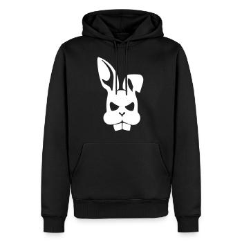 Bad rabbit - Men’s Premium Organic Hoodie - black - Front - Nico (187cm)