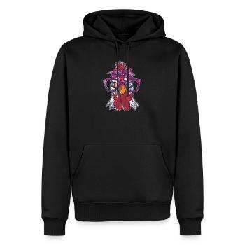 Chicken Bandana Cute Farm Animals Farming Lover - Men’s Premium Organic Hoodie - black - Front - Nico (187cm)