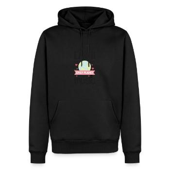 Save the Earth - Männer Premium Bio Hoodie - Schwarz - Vorne - Nico (187cm)