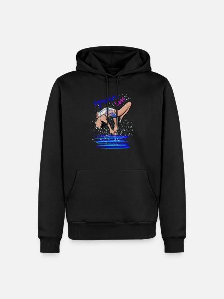 Synchro Love - Men’s Premium Organic Hoodie - black