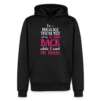 Massage Therapist Magic - Männer Premium Bio Hoodie - Schwarz - Vorne - Nico (187cm)
