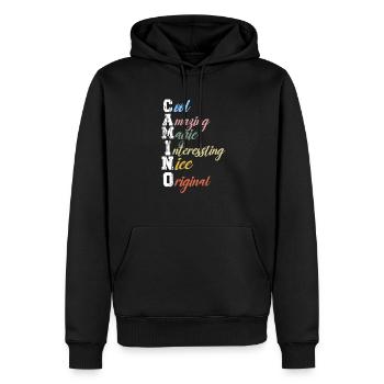 camino De Santiago - Männer Premium Bio Hoodie - Schwarz - Vorne - Nico (187cm)