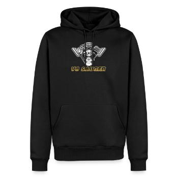 V8 suction car screwdriver tuner tuning mechatronic - Men’s Premium Organic Hoodie - black - Front - Nico (187cm)