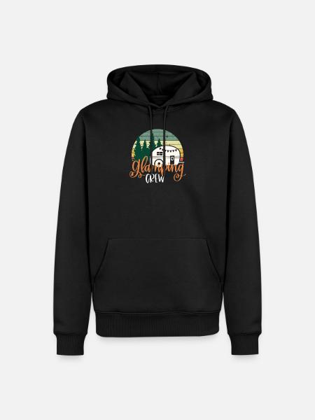 Glamping Glamourøse Camping Glampings Luksus Ferie - Herre Premium økologisk hoodie - sort
