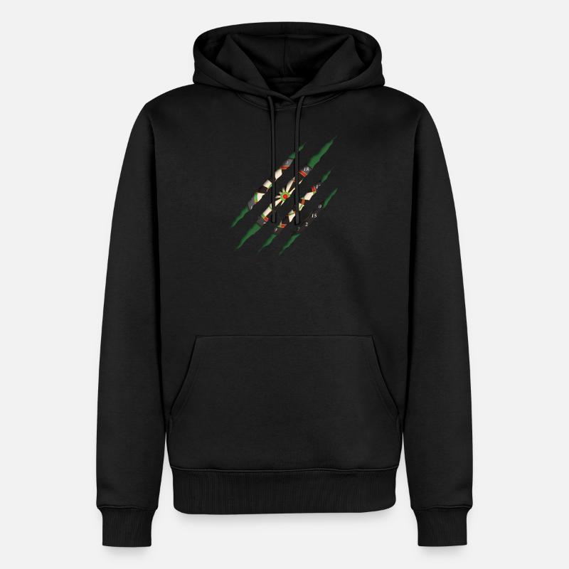 Fléchettes, fléchettes - Sweat à capuche Premium bio Homme - noir
