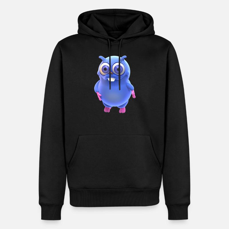 Lermming - Sweat à capuche Premium bio Homme - noir