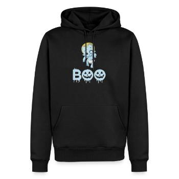 Zombie Baby Halloween - Sweat à capuche Premium bio Homme - noir - Devant - Nico (187cm)