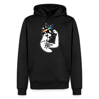 Autismus Autist - Männer Premium Bio Hoodie - Schwarz - Vorne - Nico (187cm)