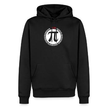 Funny Pi Day Spiral Pi Math for Pi Day 3.14 - Männer Premium Bio Hoodie - Schwarz - Vorne - Nico (187cm)
