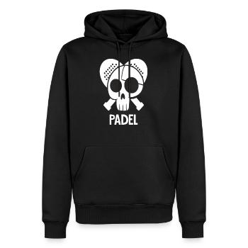 Padel Padelspieler Padeltennis Paddle Padeltrainer - Männer Premium Bio Hoodie - Schwarz - Vorne - Nico (187cm)