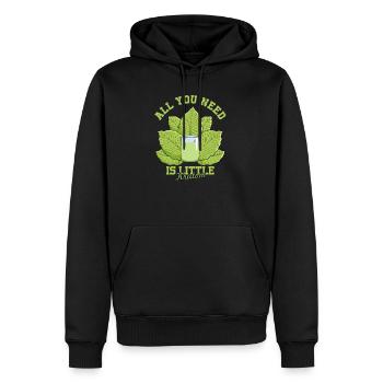 Kratom is all you need Mitragyna Speciosa - Männer Premium Bio Hoodie - Schwarz - Vorne - Nico (187cm)
