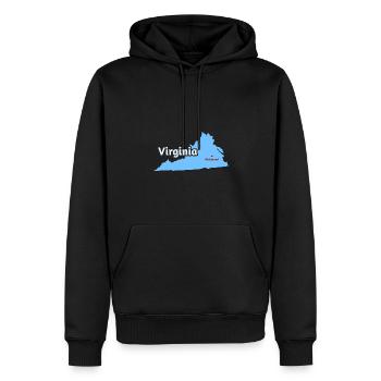 Richmond Virginia Design für stolze Virginier - Männer Premium Bio Hoodie - Schwarz - Vorne - Nico (187cm)