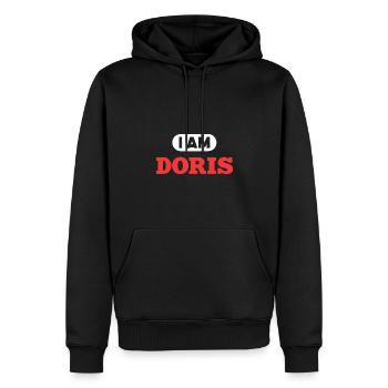 Doris Name Spruch für stolze Doris - Männer Premium Bio Hoodie - Schwarz - Vorne - Nico (187cm)